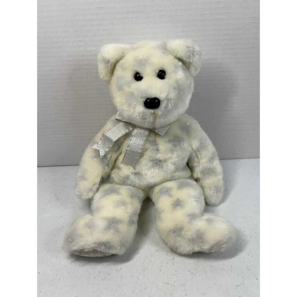 Ty Beanie Buddies Orion Bear White Grey Star Paws Plush Stuffed Animal 2000 13in